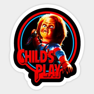 Child's Play Chucky Vintage Sticker